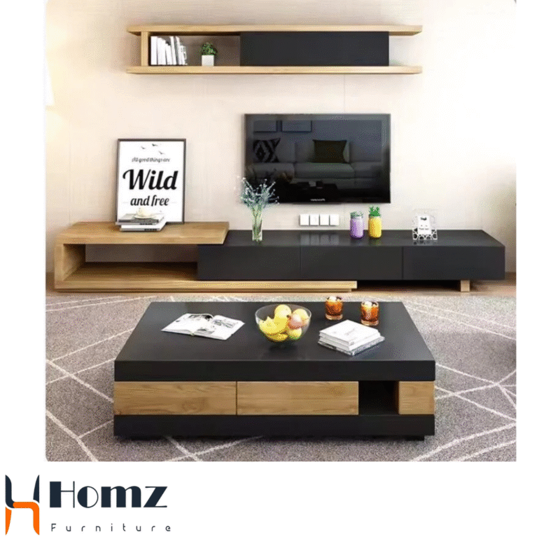 tv unit &coffe table 180×33×45